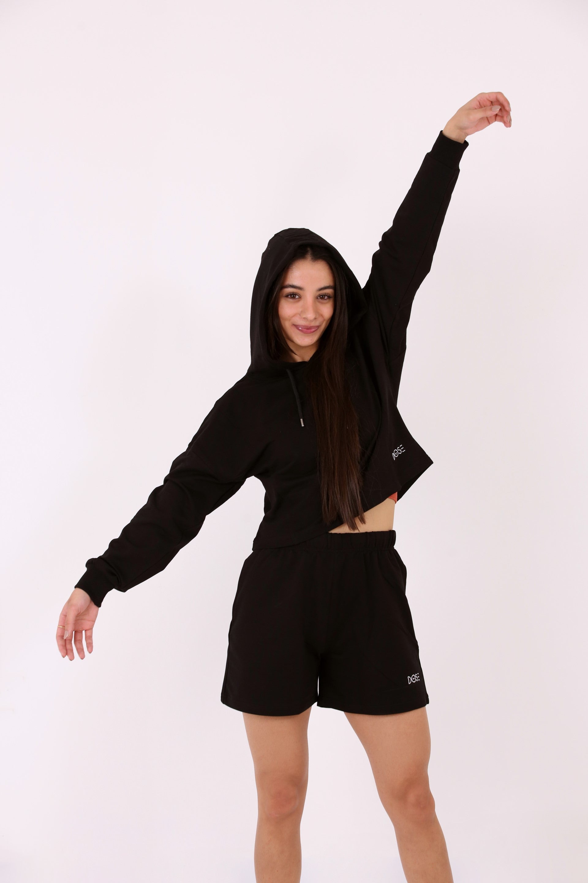 ROVANIEMI - Oversized Sweat Crop Hoodie