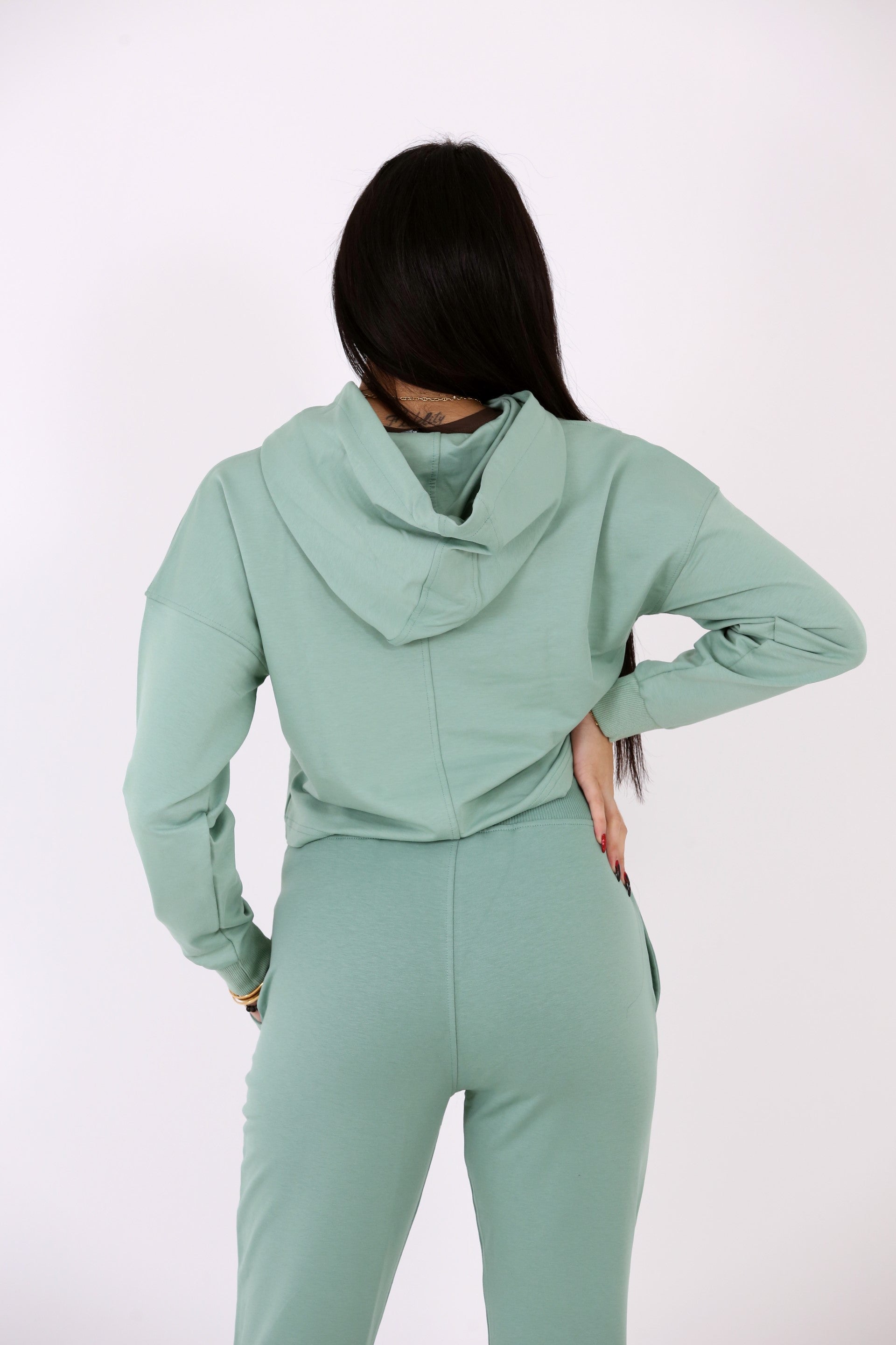 ROVANIEMI - Oversized Sweat Crop Hoodie