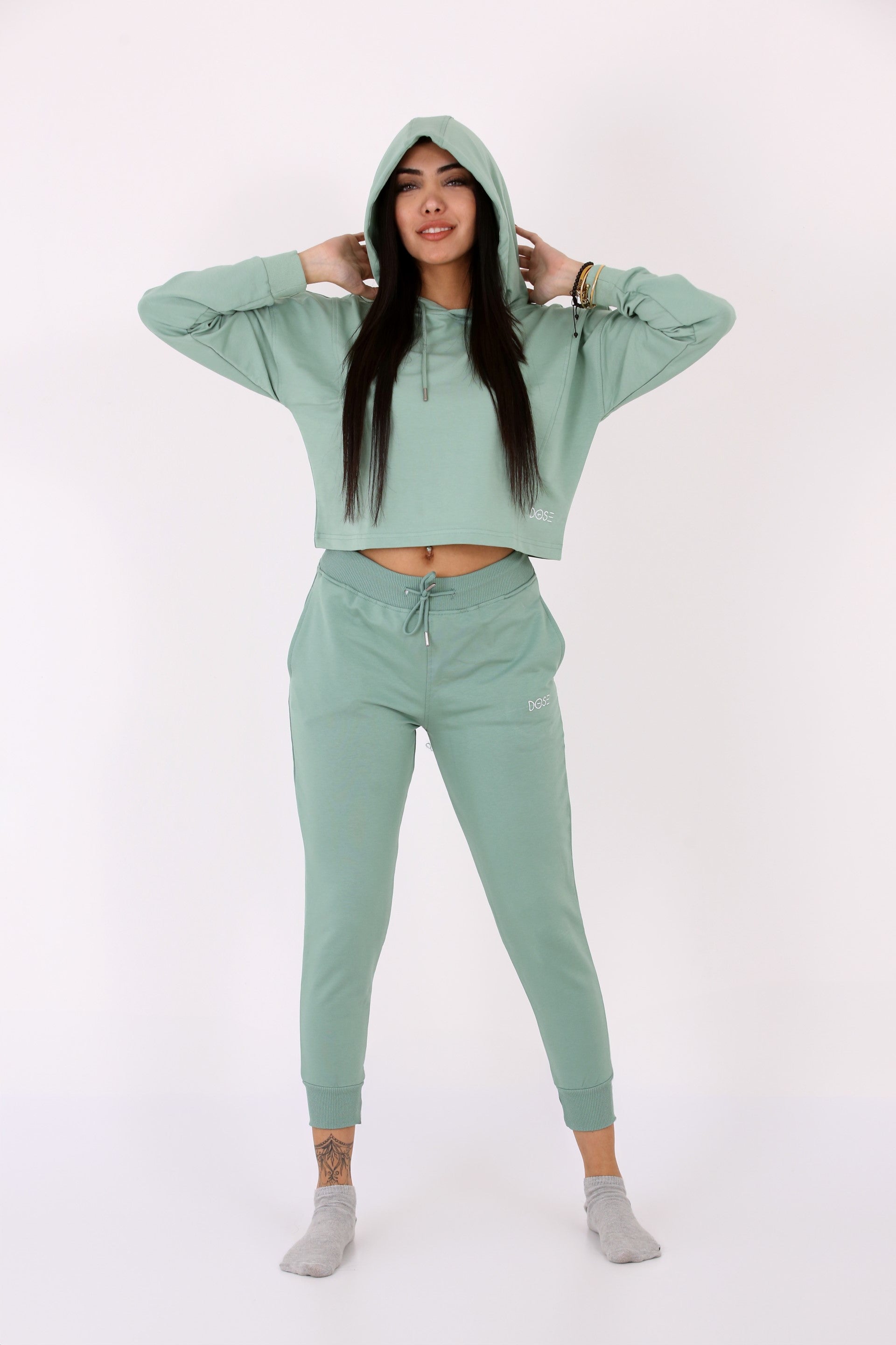 ROVANIEMI - Oversized Sweat Crop Hoodie