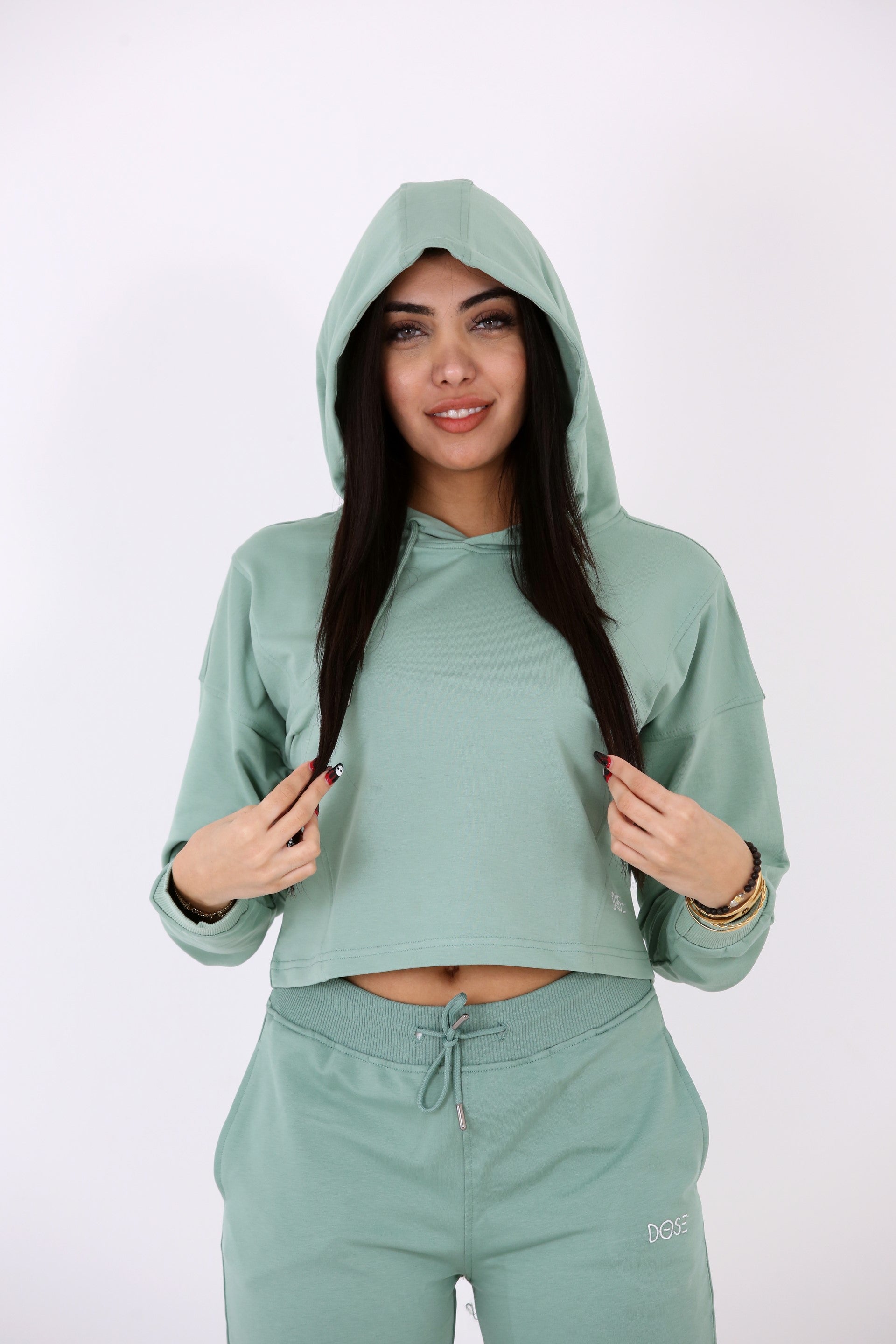ROVANIEMI - Oversized Sweat Crop Hoodie
