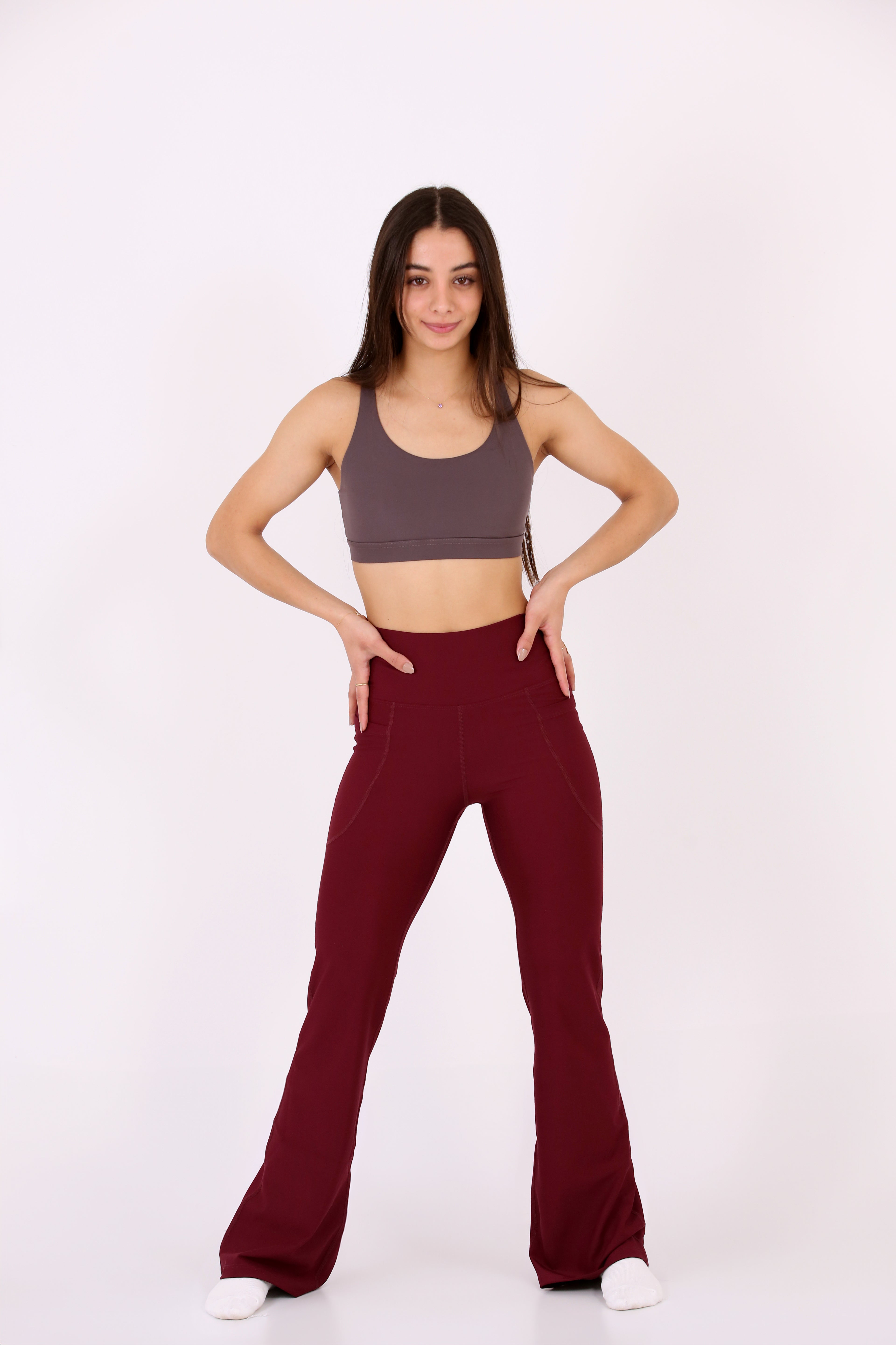 SANTORINI - Flare Pocket Sports Yoga Leggings