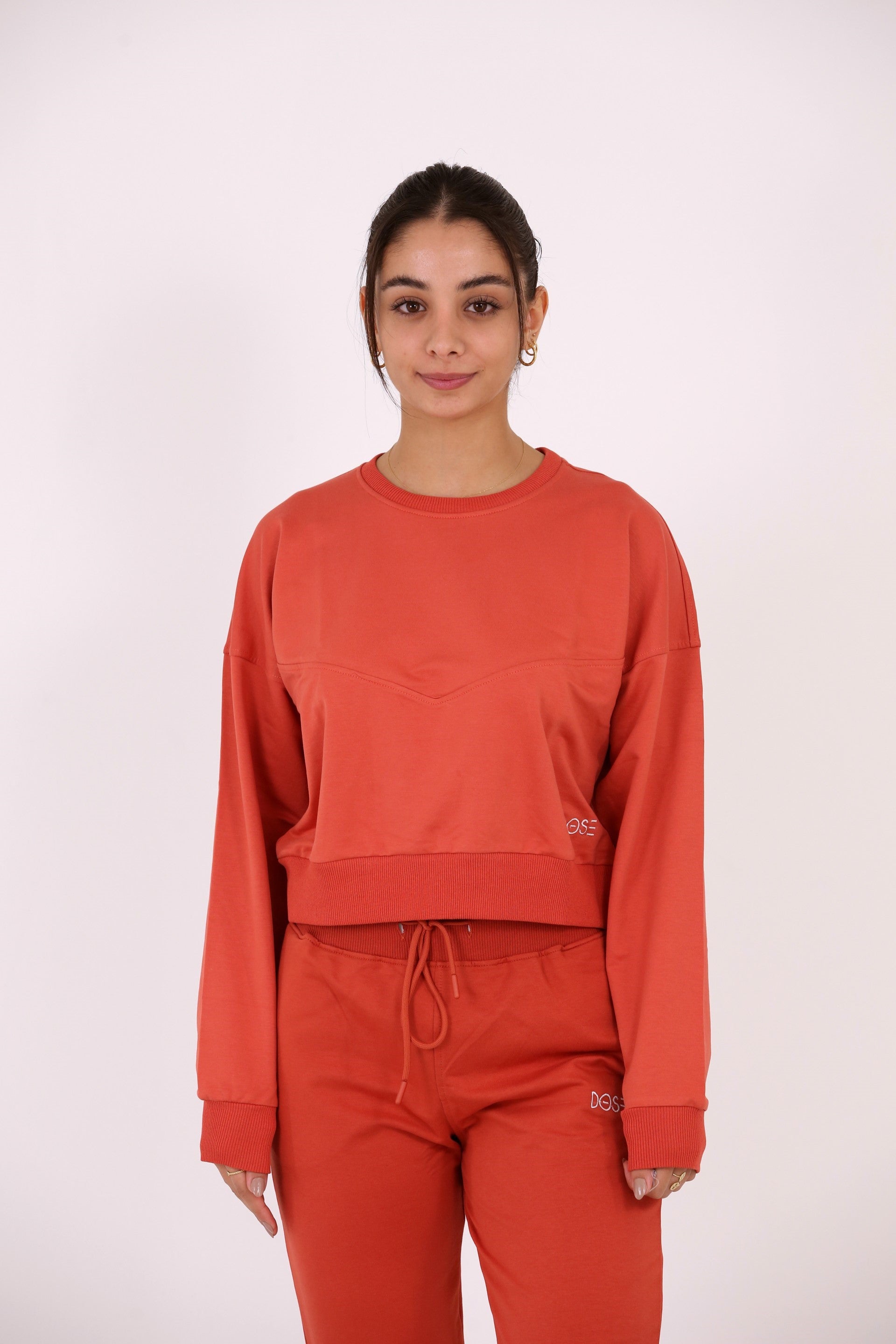 ANDORRA - Oversized Crop Crewneck