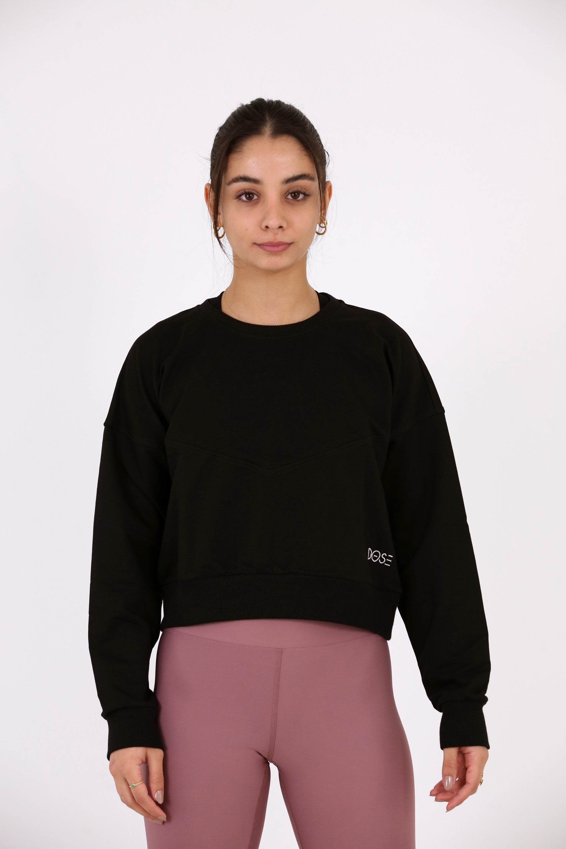 ANDORRA - Oversized Crop Crewneck