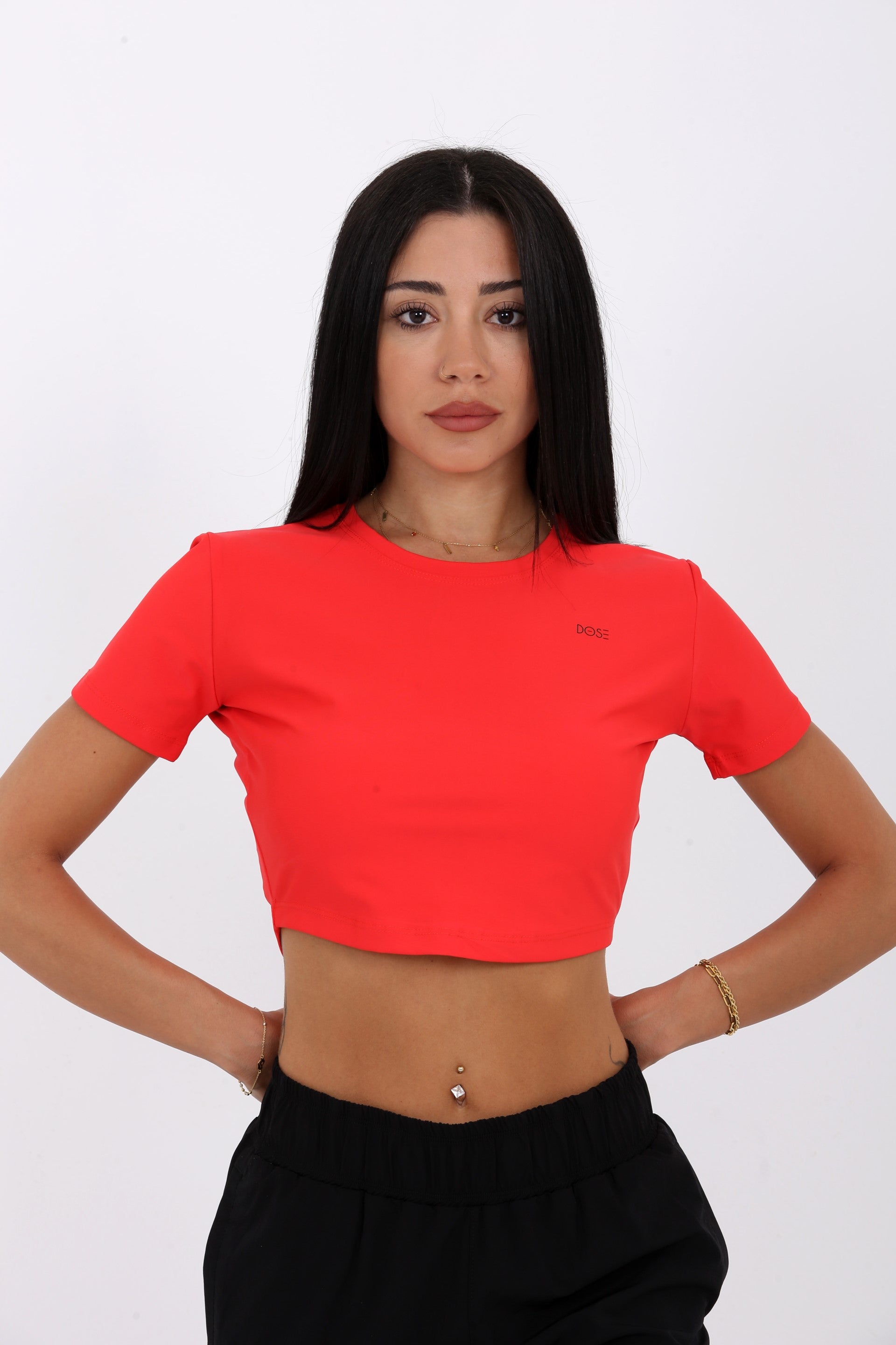 GUARDA - Sports Short Sleeve Crop Top