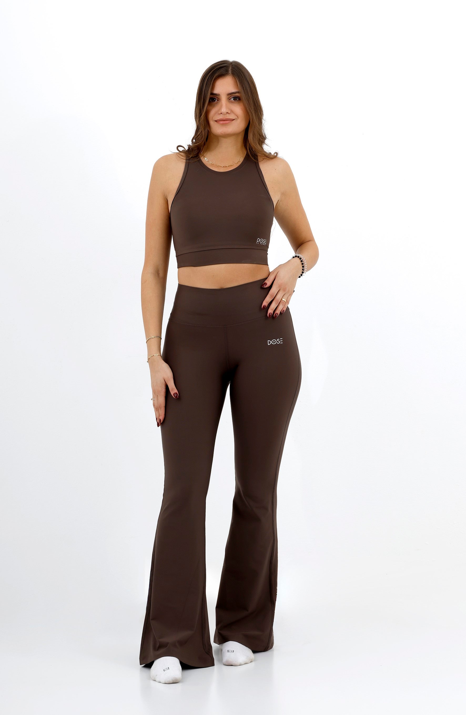 SPLIT - Flared High Waist Tights