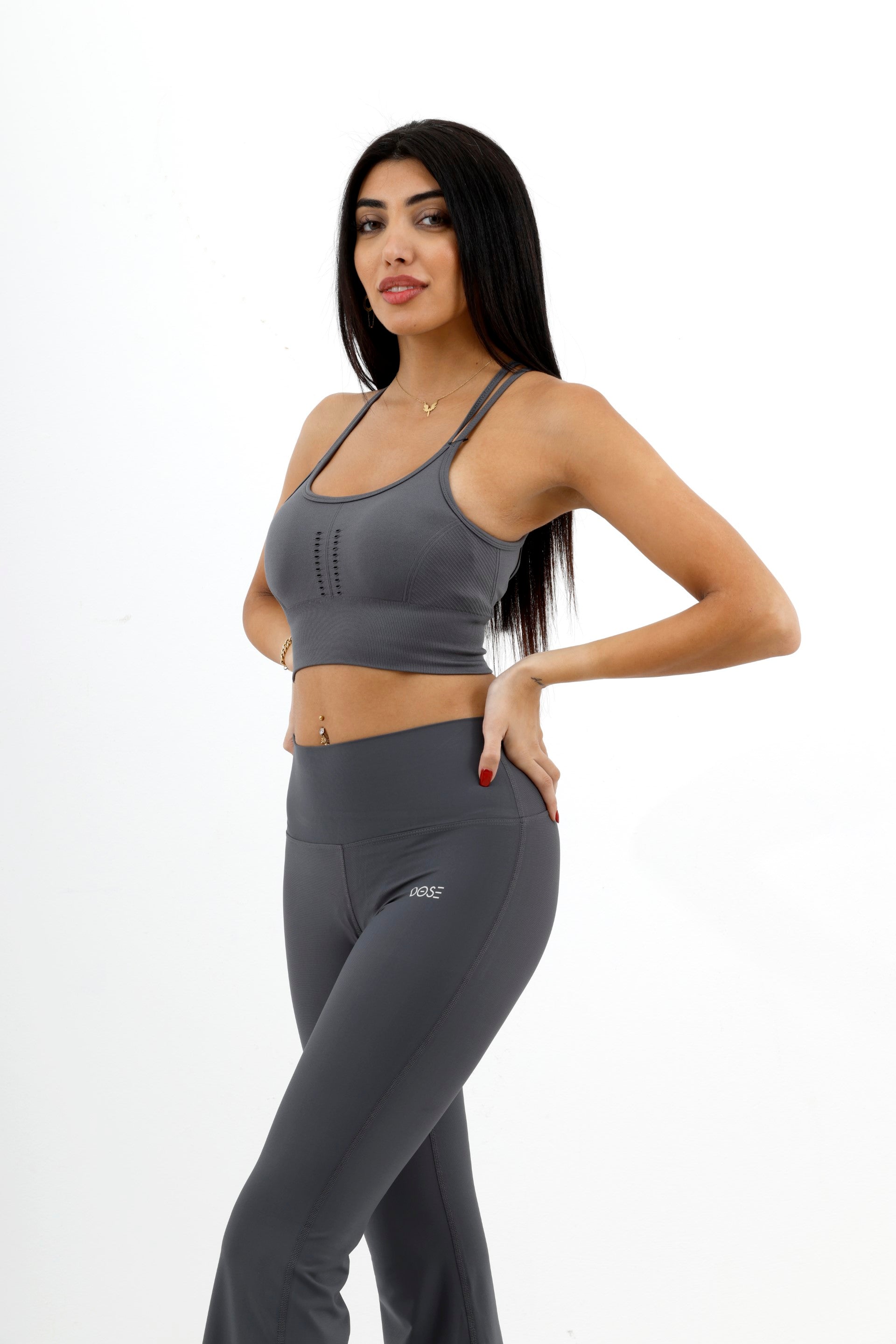 SPLIT - Flared High Waist Tights