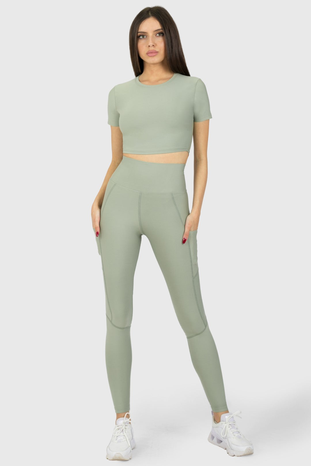 BRUGES - Pocket High-Waisted Sports Leggings