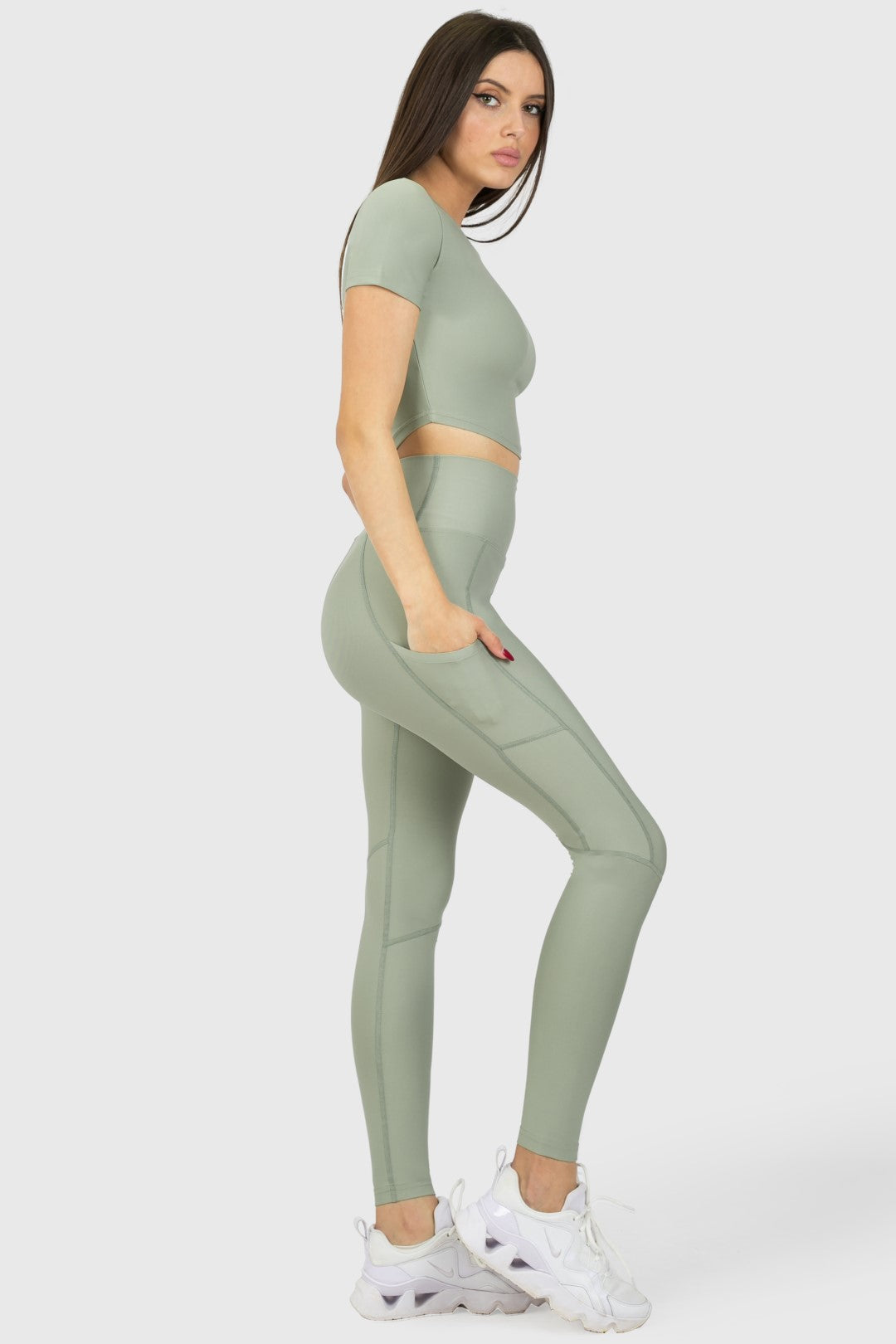 BRUGES - Pocket High-Waisted Sports Leggings