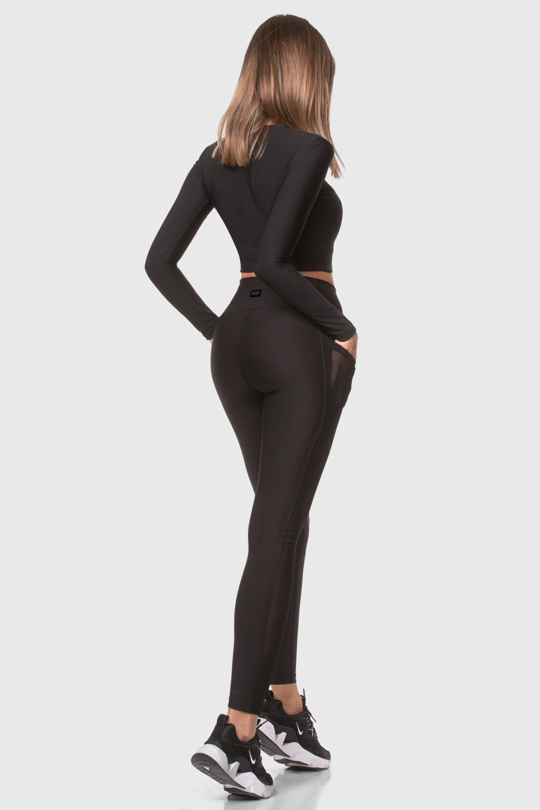 GHENT - Pocket Mesh Detail Sports Leggings