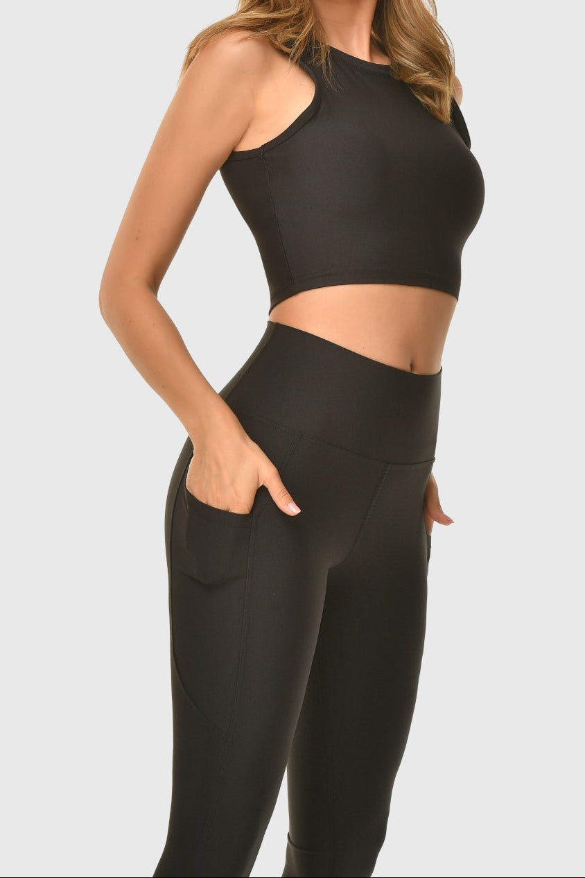 GRANADA - Pocket High-Waisted Sports Leggings