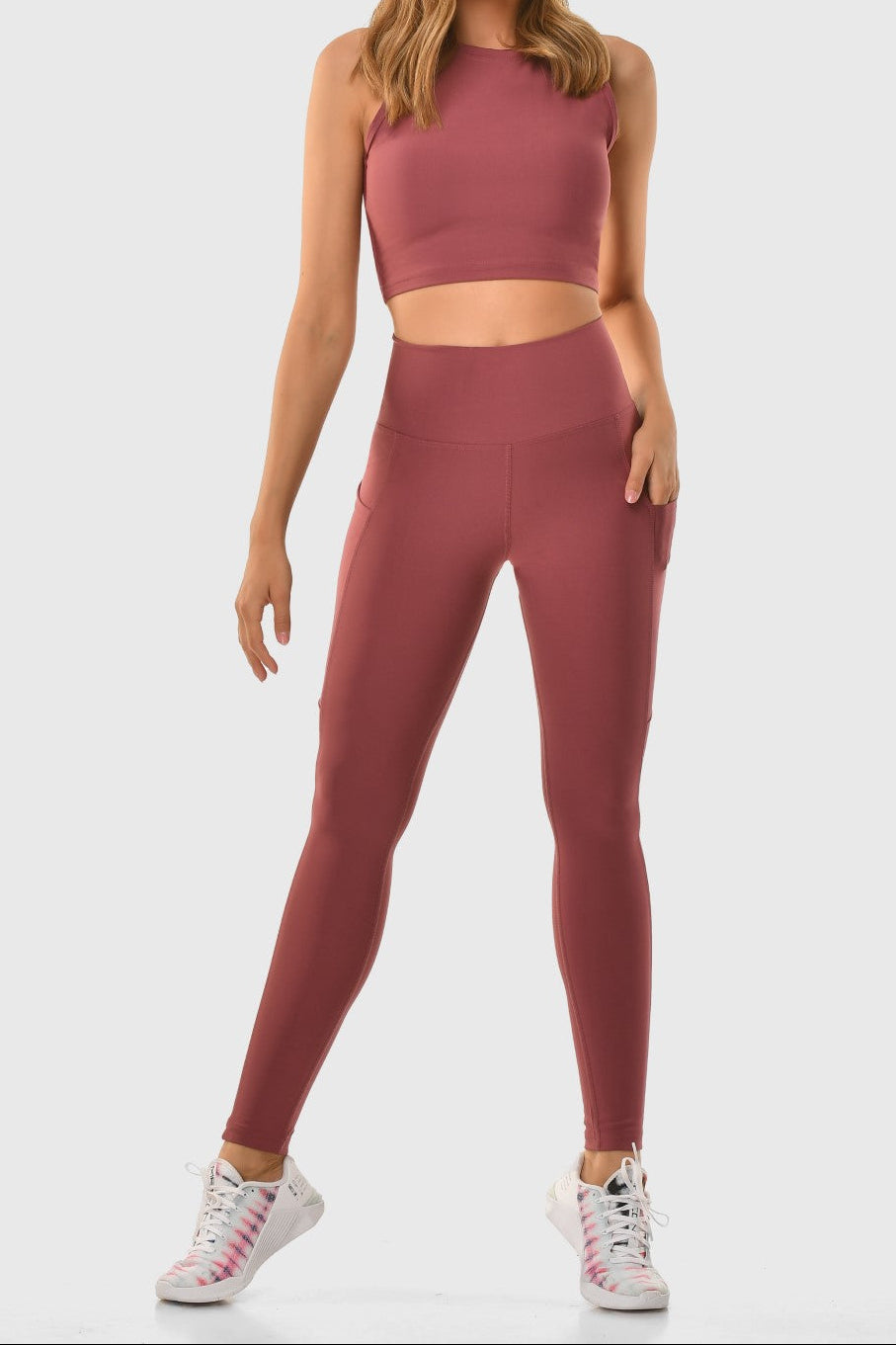 GRANADA - Pocket High-Waisted Sports Leggings