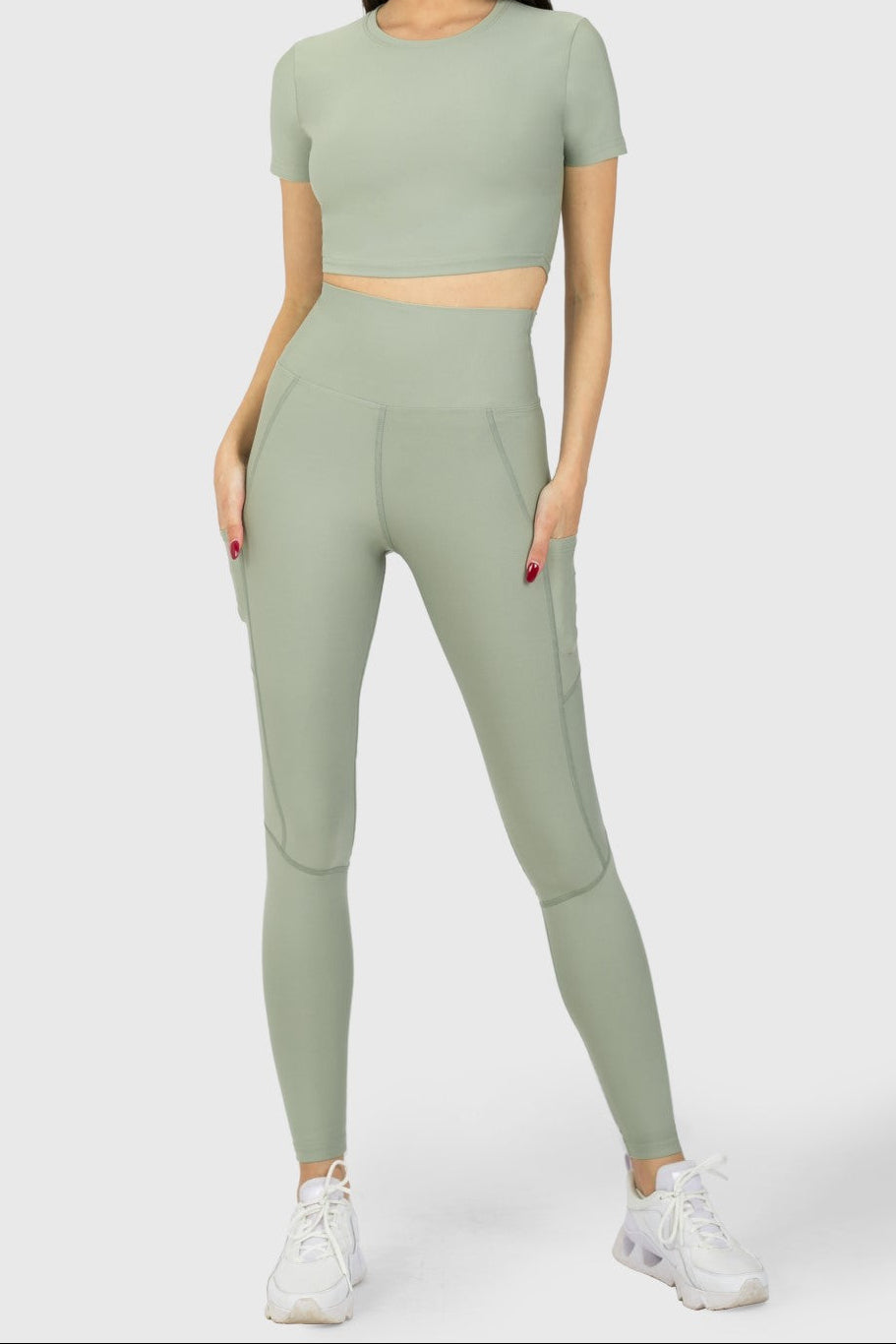 BRUGES - Pocket High-Waisted Sports Leggings