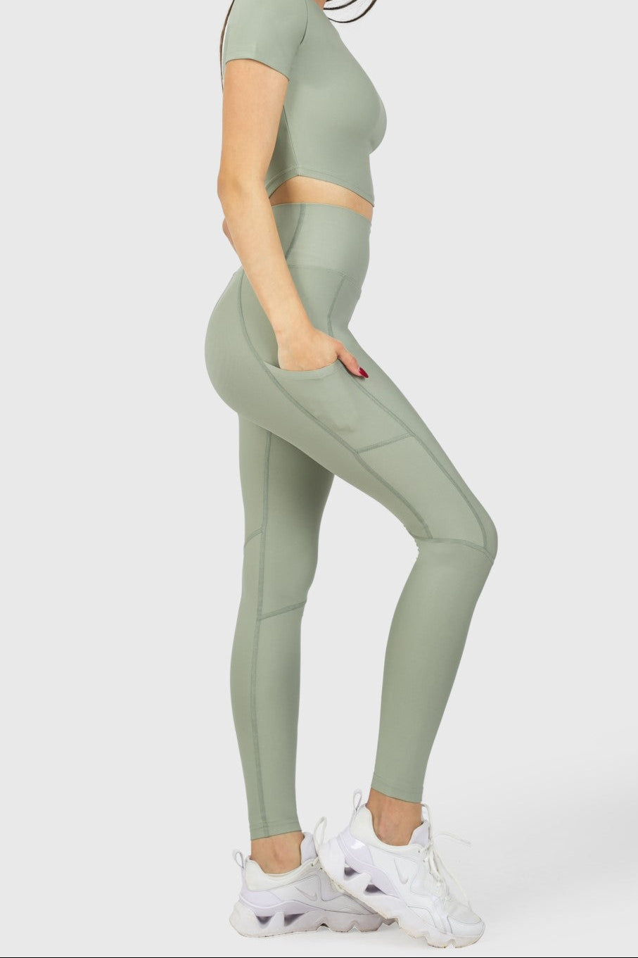 BRUGES - Pocket High-Waisted Sports Leggings
