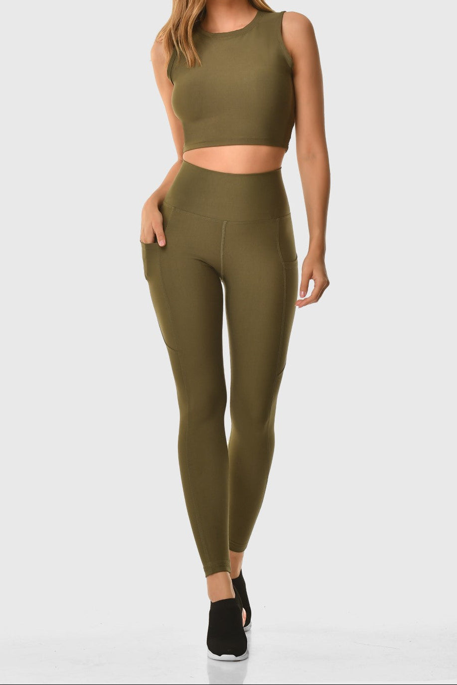 GRANADA - Pocket High-Waisted Sports Leggings