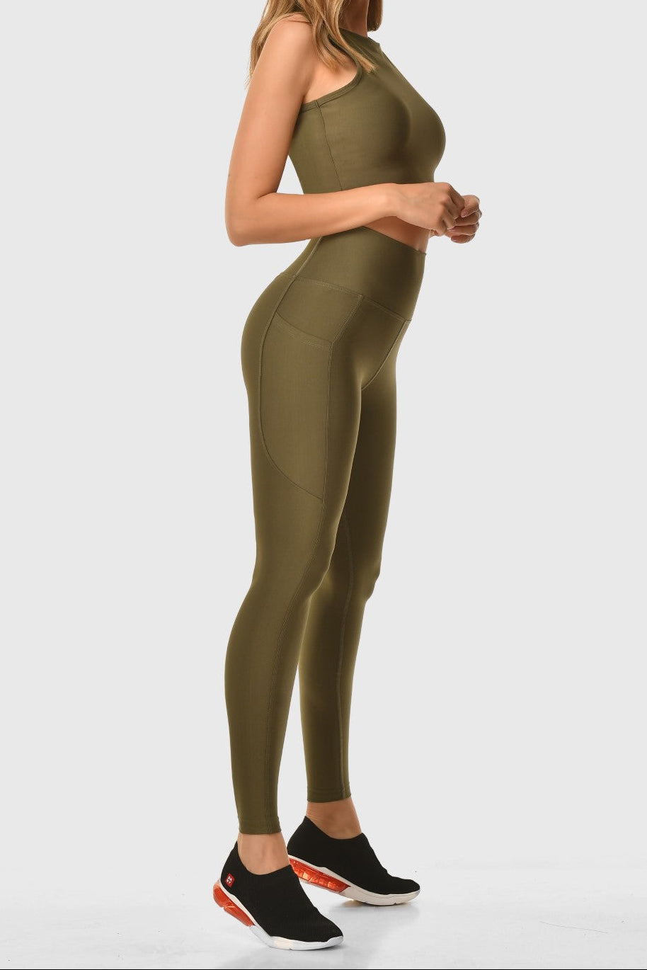 GRANADA - Pocket High-Waisted Sports Leggings