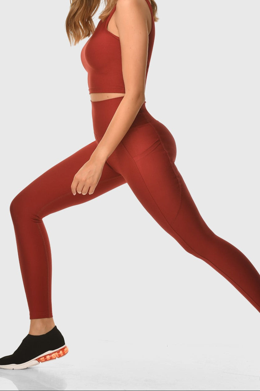 GRANADA - Pocket High-Waisted Sports Leggings